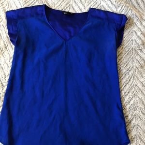 Bright blue blouse